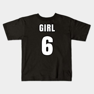 GIRL NUMBER 6 FRONT-PRINT Kids T-Shirt